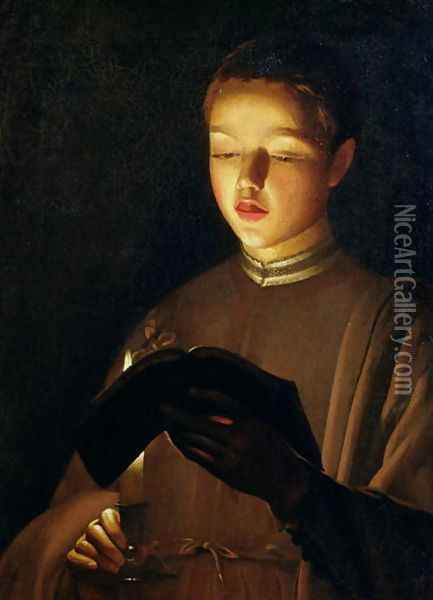 The Choirboy, c.1645 Oil Painting - Georges de La Tour