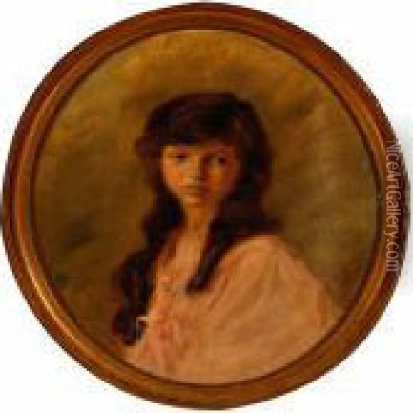 Portrait Of Edith Oil Painting - Max Friedrich Rabes