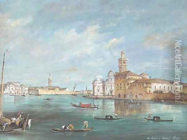 View of San Michele di Murano, Venice Oil Painting - Francesco Guardi