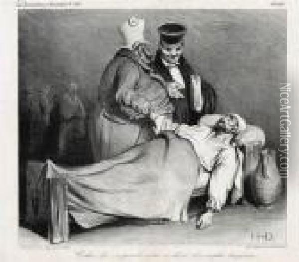 Celui-la, 
On Peut Le Mettre En Liberte! Oil Painting - Honore Daumier