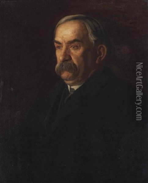 James A. Flaherty Oil Painting - Thomas Eakins
