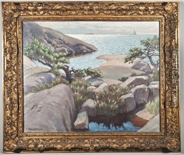 Hanko Oil Painting - Vaeinoe Alfred Blomstedt