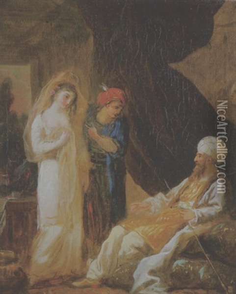 L'esclave Oil Painting - Jean-Baptiste Leprince