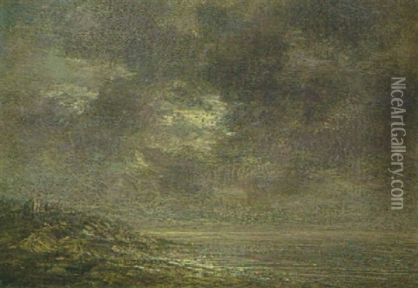 Kustenlandschaft Im Morgengrauen Oil Painting - Henri Fantin-Latour