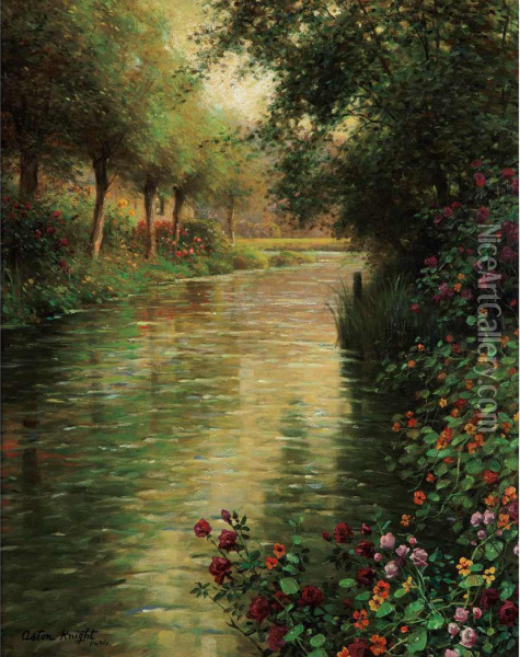 A Quiet Summer's Day Oil Painting - Louis Aston Knight