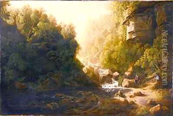 The Mountain Torrent Oil Painting - Francis Danby
