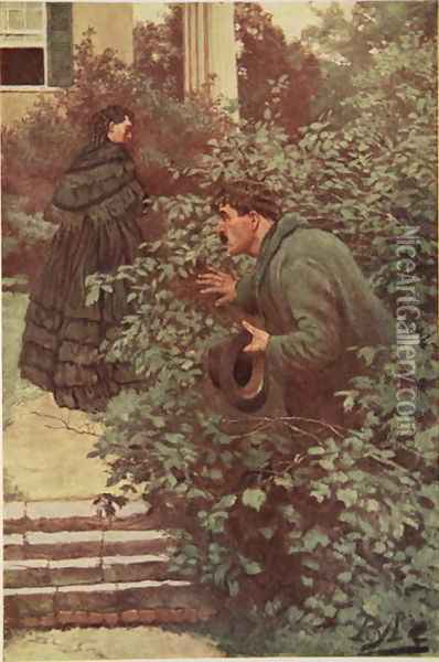 She was continually beset by Spies Oil Painting - Howard Pyle