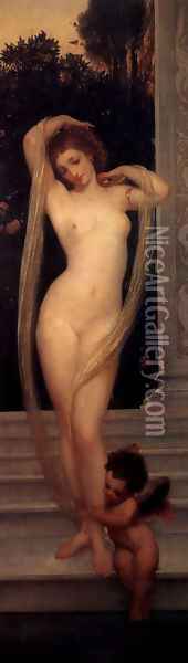 A Bather I Oil Painting - Lord Frederick Leighton
