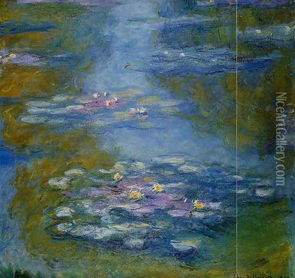 Water-Lilies2 1908 Oil Painting - Claude Oscar Monet