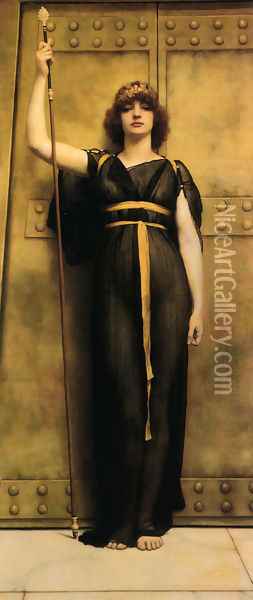 A Priestess Ii Oil Painting - John William Godward