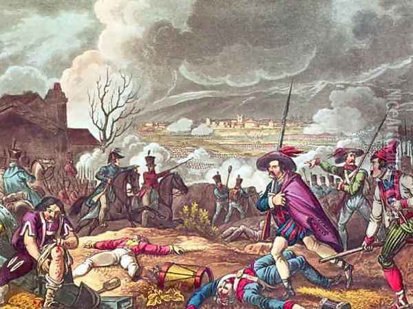 The Battle of Toulouse Oil Painting - William Heath