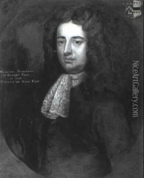 Portrait Of William Robinson (1675-1720) Of Rokeby Park,    Yorkshire Oil Painting - Michael Dahl