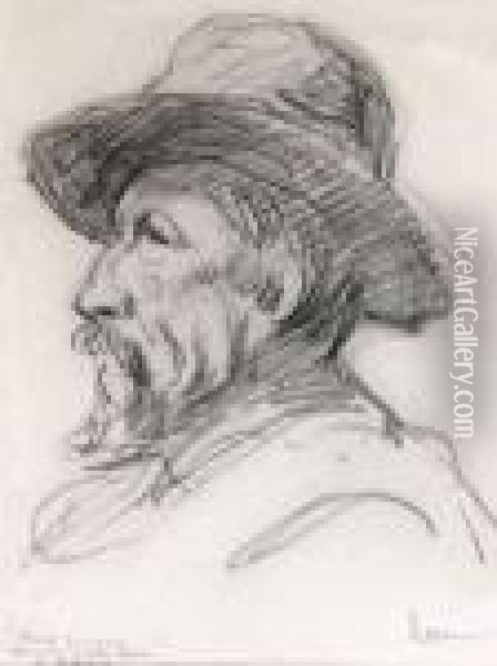 Portrait De Paul Signac Oil Painting - Maximilien Luce