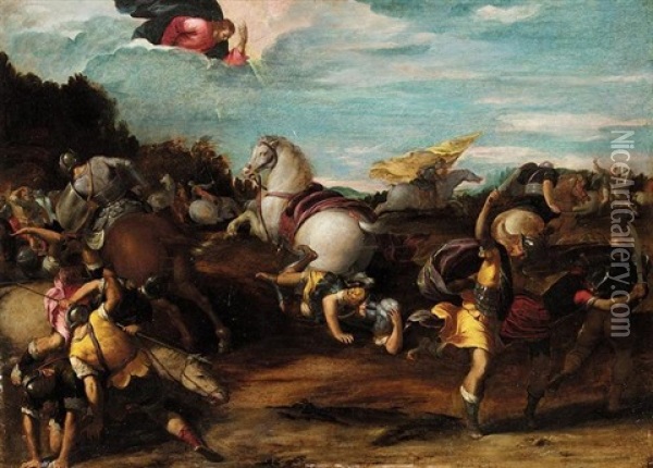 The Conversion Of Saint Paul Oil Painting -  Scarsellino