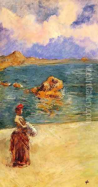La Muse de Flots 1888 Oil Painting - Jean-Louis Forain