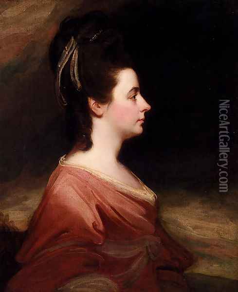 Portrait Of Harriet Gale, Mrs John Blanshard (1745-1822) Oil Painting - George Romney
