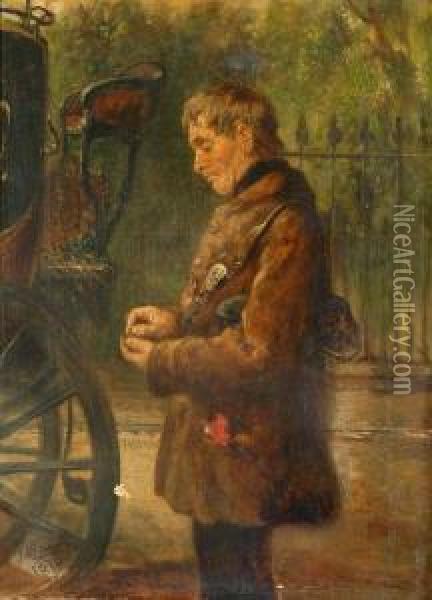 The Coachman Oil Painting - John Alfred Vinter