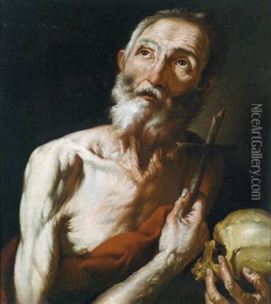 Der Heilige Hieronymus, San Gerolamo Oil Painting - Hendrick Van Somer