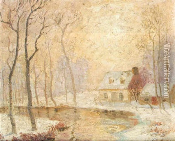 The Winter Sun, Canada Oil Painting - Maurice Galbraith Cullen