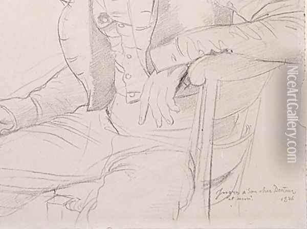 Dr. Louis Martinet [detail: 2] Oil Painting - Jean Auguste Dominique Ingres