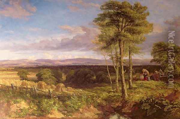 A Vale of Clwyd 1846 Oil Painting - David Cox