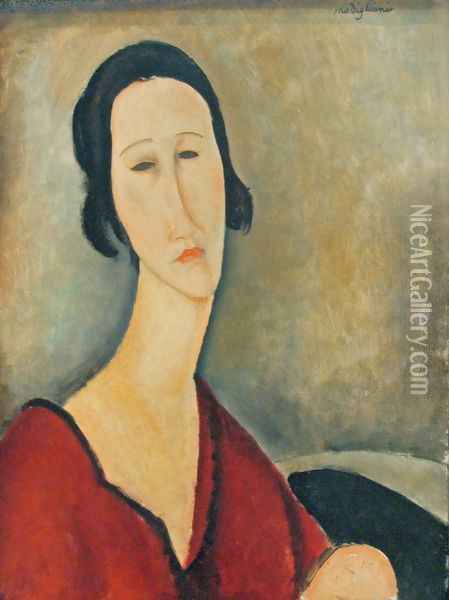 Madame Z Oil Painting - Amedeo Modigliani