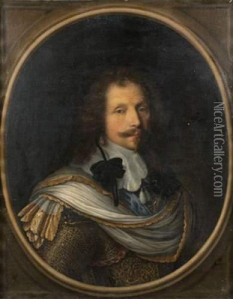 Portrait De Gentilhomme Oil Painting - Michiel Jansz. Van Miereveldt