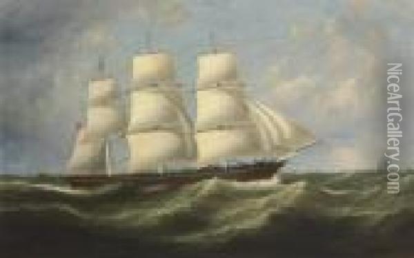 The Full-rigged Merchantman Oil Painting - Samuel Walters