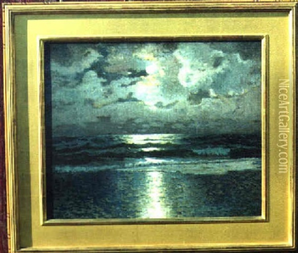 Moonlit Seas Oil Painting - Frank Knox Morton Rehn