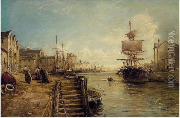 A Bit Of Poole Harbour Oil Painting - William Edward Webb