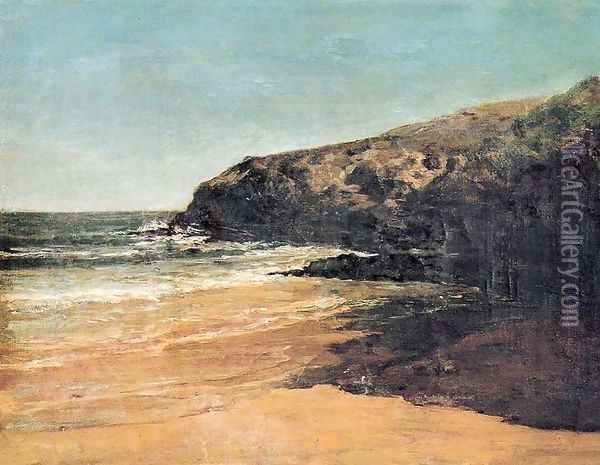 Playa del Carraspio Oil Painting - Carlos de Haes