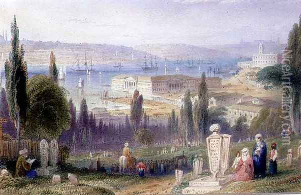View of the Arsenal from the Graveyard Oil Painting - William Purser