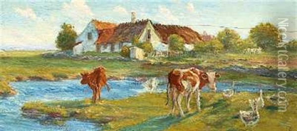 Brakkerne Pa Saltholm Oil Painting - Theodor Philipsen