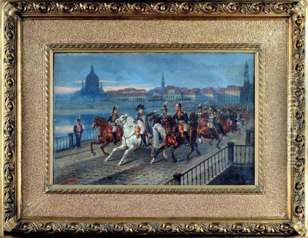 Wjazd Napoleona Oil Painting - Joseph Ii Brodowski