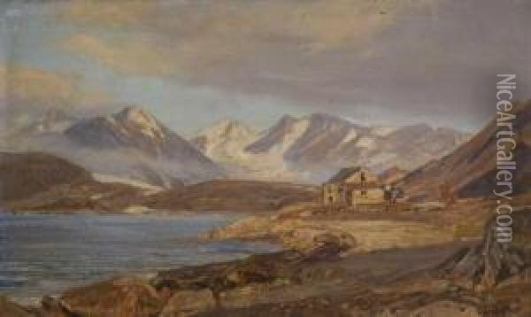 Spitzbergen - In Der Virgo
 Bay. Oil Painting - Georg Macco