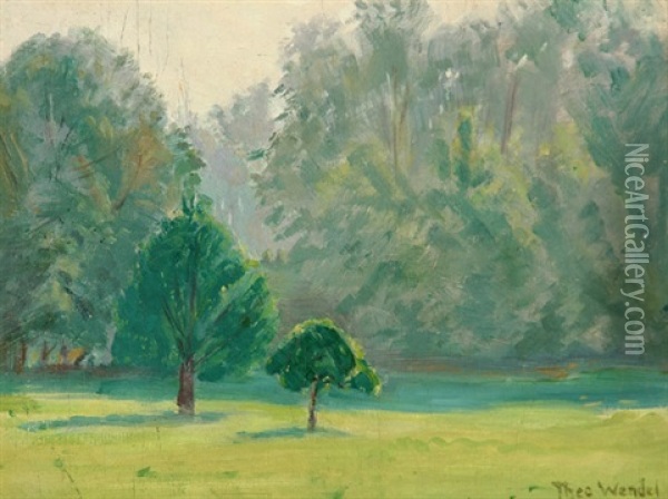 Summer Glade Oil Painting - Theodore Wendel