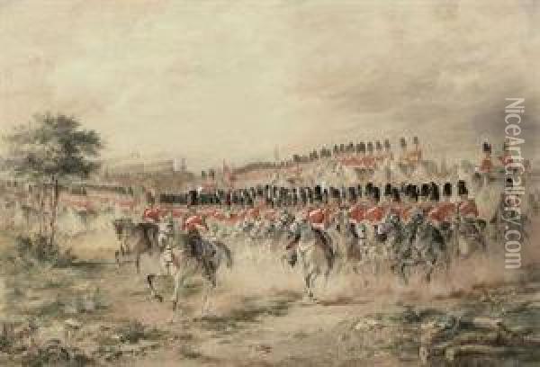 The Cavalry Regiments Oil Painting - Henry Martens