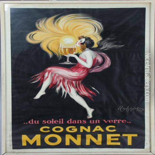 Cognac Monnet Oil Painting - Leonetto Cappiello