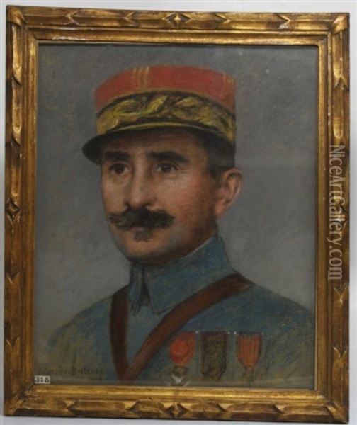 General De Brigade Oil Painting - Pierre Carrier-Belleuse