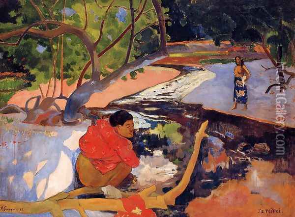 Tahitians At Rest (unfinished) Oil Painting - Paul Gauguin
