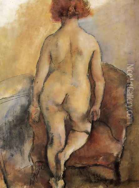 Le nu de Lysis Oil Painting - Jules Pascin