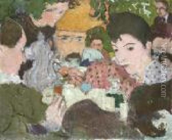 Etude Pour 'l'apres-midi Au Jardin' Oil Painting - Pierre Bonnard