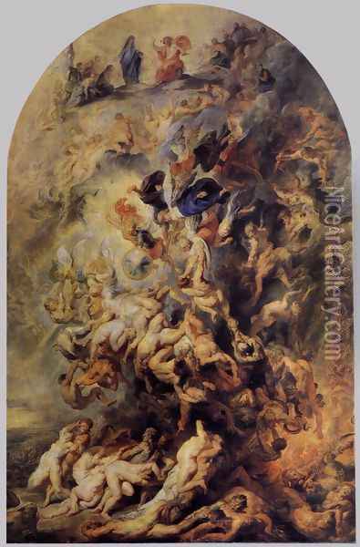 Small Last Judgement Oil Painting - Peter Paul Rubens
