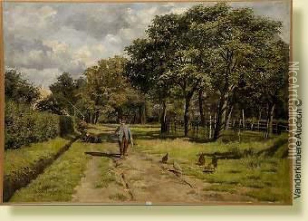 Le Retour Du Paysan Oil Painting - Isidore Verheyden