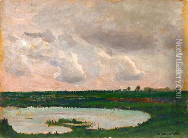 Popowka Na Ukrainie, 1905 R. Oil Painting - Jan Stanislawski