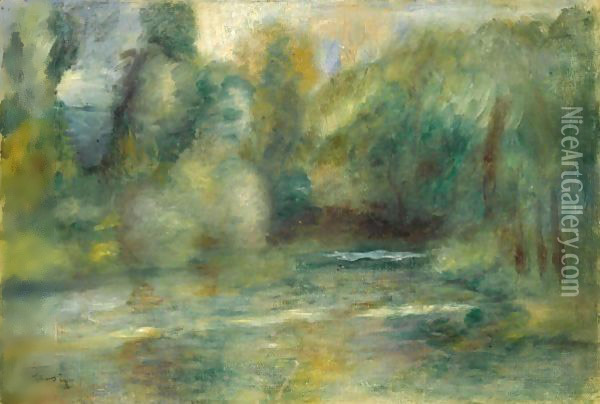 Paysage 5 Oil Painting - Pierre Auguste Renoir