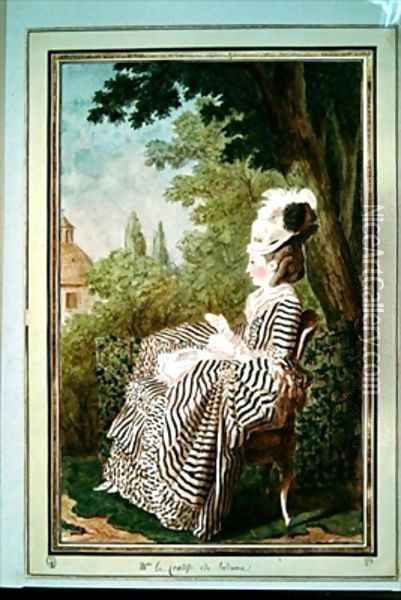 La comtesse de Belsunce Oil Painting - Louis Carrogis Carmontelle