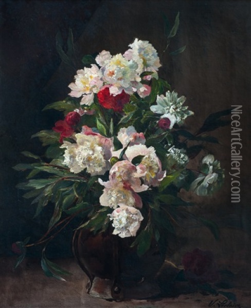 Flores Oil Painting - Victor Leclaire