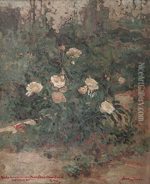 Kwiaty Oil Painting - Iwan Trusz