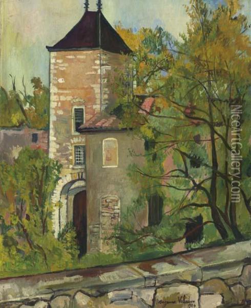 Tour Du Chateau De Saint-bernard Oil Painting - Suzanne Valadon